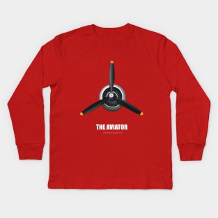 The Aviator - Alternative Movie Poster Kids Long Sleeve T-Shirt
